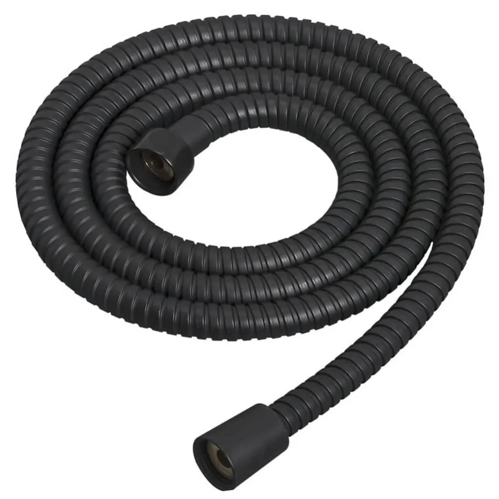 FLEXO DE DUCHA EXTENSIBLE TIEMPO 175-225 NEGRO MATE