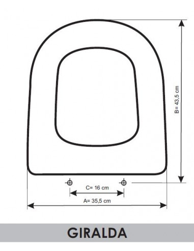 ASIENTO A MEDIDA WC  GIRALDA   ROCA RESIWOOD                           