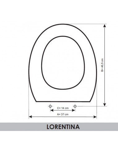 ASIENTO A MEDIDA WC LORENTINA ROCA RESIWOOD                       