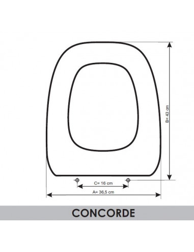 ASIENTO A MEDIDA WC CONCORDE  VALADARES RESIWOOD 