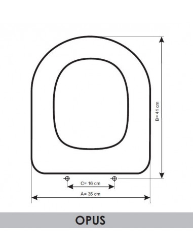 ASIENTO A MEDIDA  WC OPUS AMORTIGUADO VALADARES RESIWOOD    