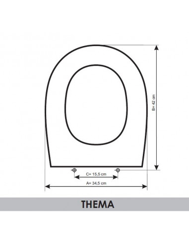 ASIENTO A MEDIDA  WC THEMA / ELEGANCE VALADARES RESIWOOD         