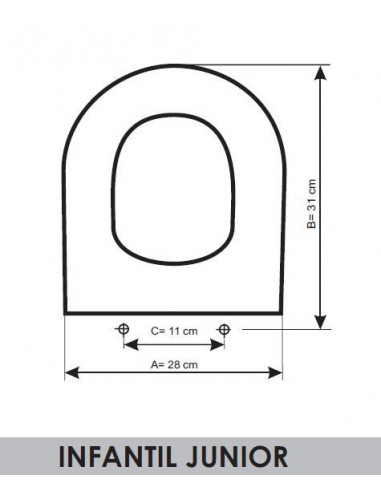 ASIENTO A MEDIDA INFANTIL WC INFANTIL JUNIOR RESIWOOD     