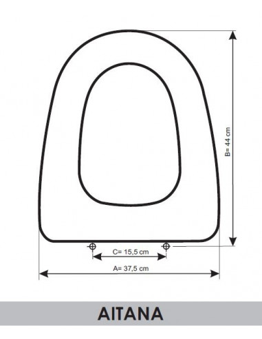 ASIENTO A MEDIDA  WC AITANA  UNISAN RESIWOOD  