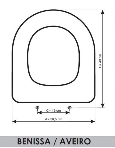 ASIENTO A MEDIDA  WC BENISSA / AVEIRO AMORTIGUADO UNISAN RESIWOOD     