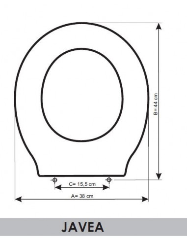 ASIENTO A MEDIDA  WC JAVEA   UNISAN RESIWOOD    