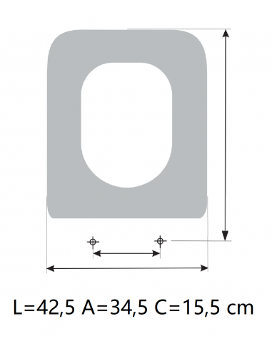ASIENTO A MEDIDA  WC LOOK   UNISAN RESIWOOD    