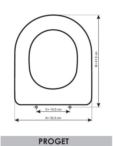 ASIENTO A MEDIDA  WC PROGET UNISAN RESIWOOD        