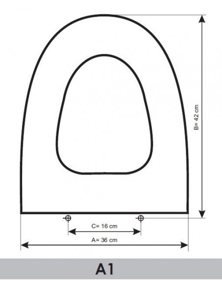 ASIENTO A MEDIDA  WC A1  CIFIAL RESIWOOD  