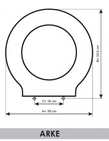 ASIENTO A MEDIDA  WC ARKE GALASSIA RESIWOOD     