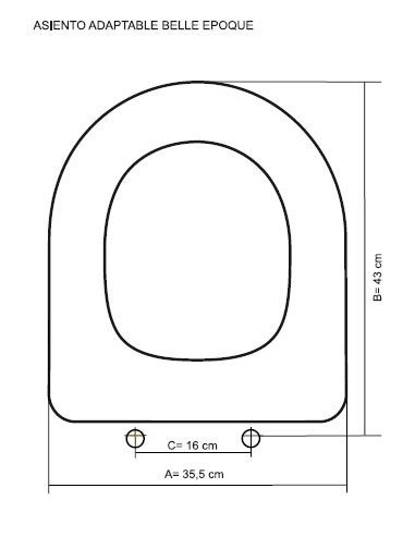 ASIENTO A MEDIDA  WC BELLE EPOQUE  CESAME RESIWOOD     