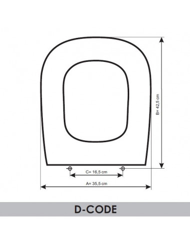 ASIENTO A MEDIDA  WC D-CODE  DURAVIT RESIWOOD       