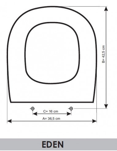 ASIENTO A MEDIDA  WC EDEN CIFIAL RESIWOOD    