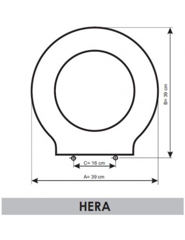 ASIENTO A MEDIDA  WC HERA  AMORTIGUADO ALTHEA   RESIWOOD         