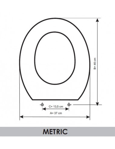 ASIENTO A MEDIDA  WC METRIC  NOKEN   RESIWOOD            