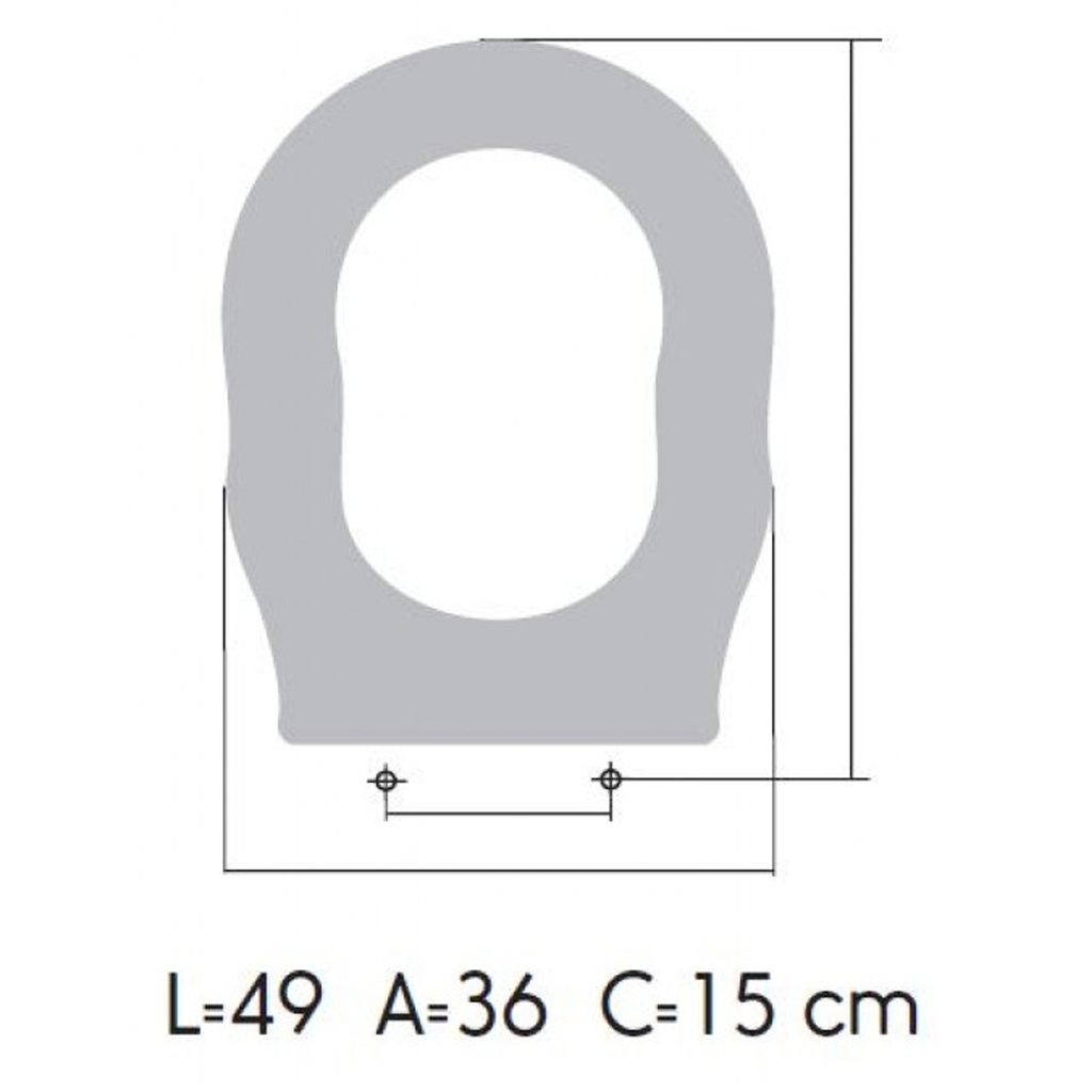 ASIENTO A MEDIDA  WC ROYAL AMORTIGUADO ALTHEA RESIWOOD                  