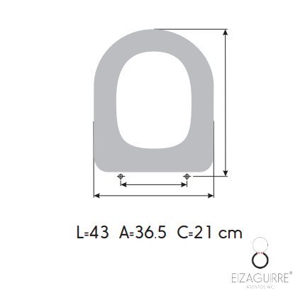 ASIENTO A MEDIDA  WC DARLIN RECTO  DURAVIT RESIWOOD        