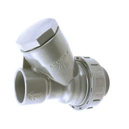 [1510051] VALVULA RETENC. PVC ENCOLAR "Y" C/BOLA EPDM DN-050 CH