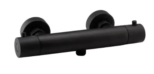 [TT-10615] TERMOSTÁTICO DE DUCHA  TIEMPO NEGRO MATE