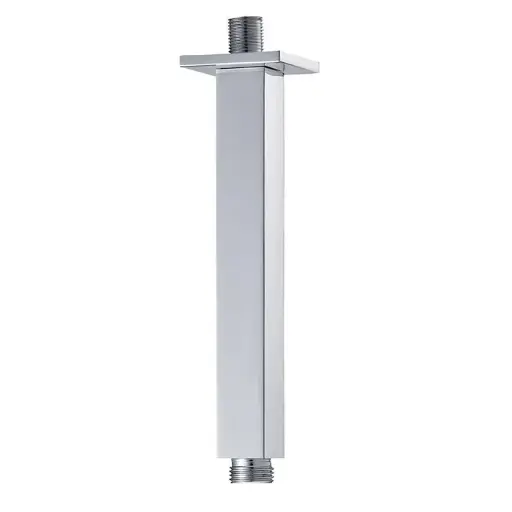 BRAZO DE DUCHA CUADRADO  CROMADO TECHO 16 CM