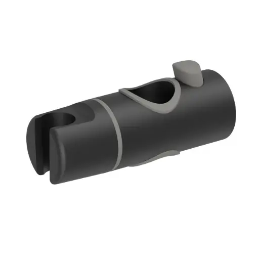 [TA-30627] SOPORTE  BARRA DUCHA DESLIZANTE DN 25 NEGRO MATE TIEMPO