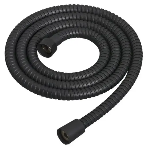 [TA-30615] FLEXO DE DUCHA EXTENSIBLE TIEMPO 175-225 NEGRO MATE