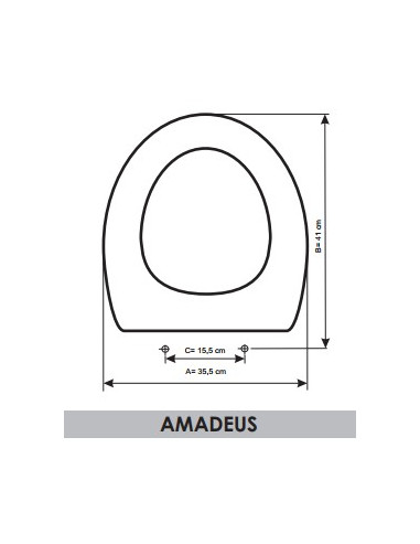 ASIENTO A MEDIDA WC AMADEUS  BELLAVISTA RESIWOOD   
