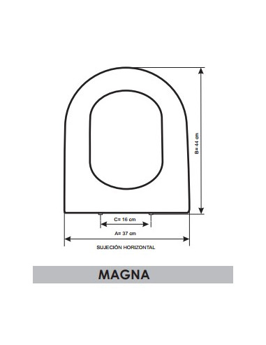 ASIENTO A MEDIDA WC MAGNA BELLAVISTA RESIWOOD                         