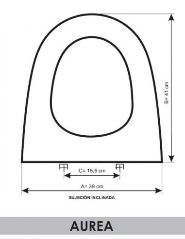 ASIENTO A MEDIDA WC  AUREA GALA RESIWOOD  