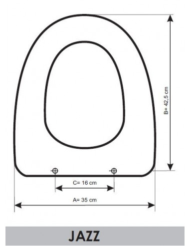 ASIENTO A MEDIDA WC JAZZ AMORTIGUADO  GALA RESIWOOD        