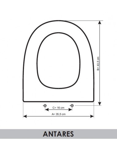 ASIENTO A MEDIDA WC  ANTARES AMORTIGUADO J.DELAFONT RESIWOOD   