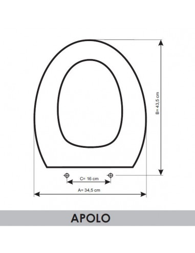 ASIENTO A MEDIDA WC  APOLO  J.DELAFONT RESIWOOD     