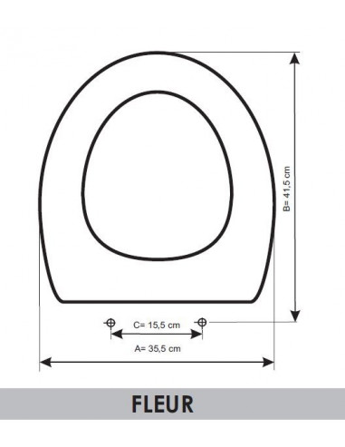 ASIENTO A MEDIDA WC FLEUR  J.DELAFONT RESIWOOD            