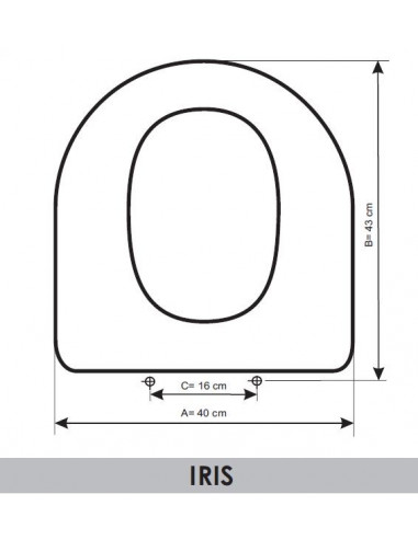 ASIENTO A MEDIDA WC IRIS J.DELAFONT RESIWOOD                  