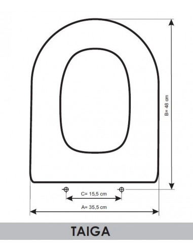 ASIENTO A MEDIDA WC  TAIGA SANGRÁ RESIWOOD                    