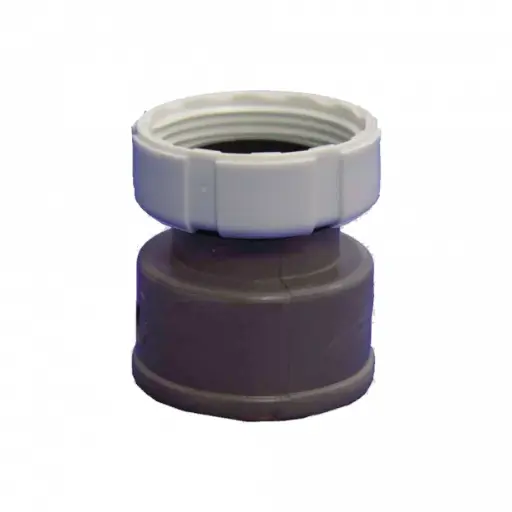 [50842] CONVERSOR EXTERIOR TUBO PVC A TUERCA LOCA 1 1/2 x Ø40