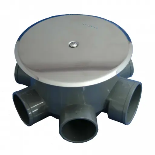 [50605] BOTE SIFONICO CON TAPA EXPANSIVA  Ø110 / Ø50-40 x Ø40-32 ALTURA 85 MM