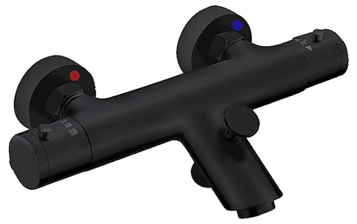 [TT-10620] GRIFO TERMOSTÁTICO DE  BAÑERA  NEGRO  MATE TIEMPO 