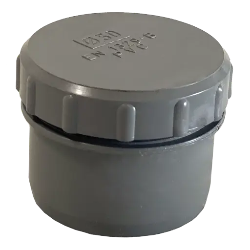 TAPÓN MACHO CON REGISTRO PVC EVAC