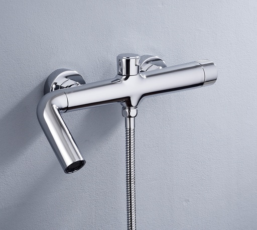 [TO-10455] Monomando adaptativo bañera/ducha Serie  Ondina oro cepillado  TIEMPO