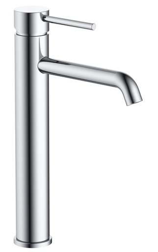 [TR-10505] Monomando lavabo cromado alto  Serie Aurora fast fix TIEMPO 