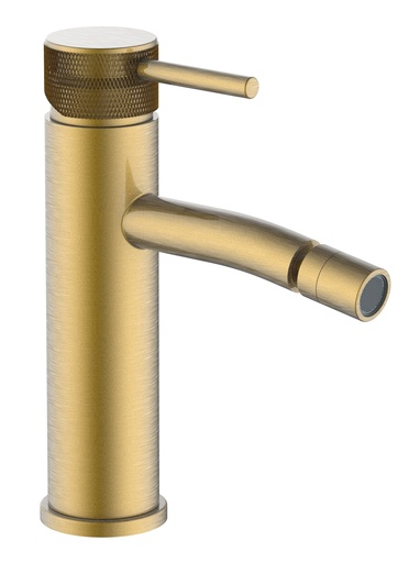 [TR-10656] Monomando bidet oro cepillado Serie Serenidad fast fix TIEMPO   