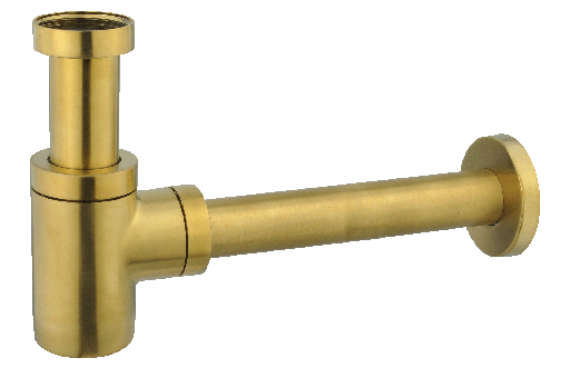 [TA-30515] SIFON BOTELLA LATÓN TIEMPO ORO CEPILLADO MINIMALISTA  