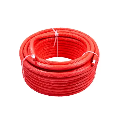 TUBERÍA MULTICAPA AISLADA ROJO ROLLO 50 MTS 