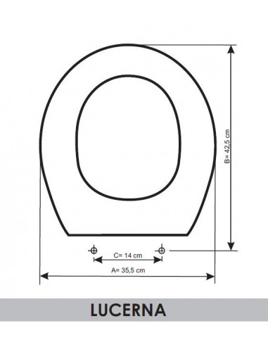 ASIENTO A MEDIDA WC LUCERNA AMORTIGUADO ROCA RESIWOOD                       