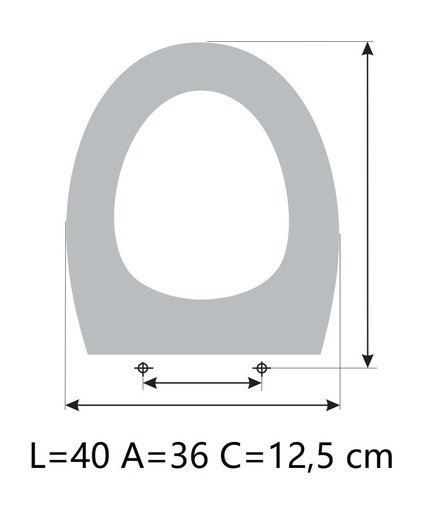 ASIENTO A MEDIDA WC DURIUS AMORTIGUADO VALADARES RESIWOOD  