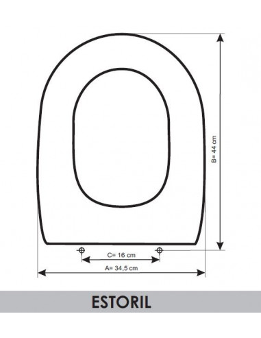 ASIENTO A MEDIDA WC ESTORIL  VALADARES RESIWOOD    