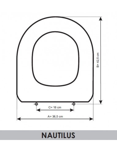 ASIENTO A MEDIDA  WC NAUTILUS AMORTIGUADO VALADARES RESIWOOD     