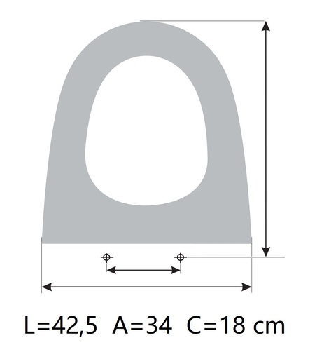 ASIENTO A MEDIDA  WC TWO / TWO SUSP  VALADARES RESIWOOD  