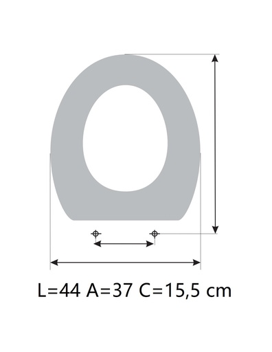 ASIENTO A MEDIDA  WC CETUS AMORTIGUADO UNISAN RESIWOOD     